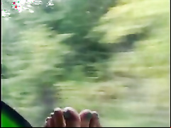 Wild Mature Nikita Playing On A Train While Traveling To A Beautiful Foot Fetish Vacation